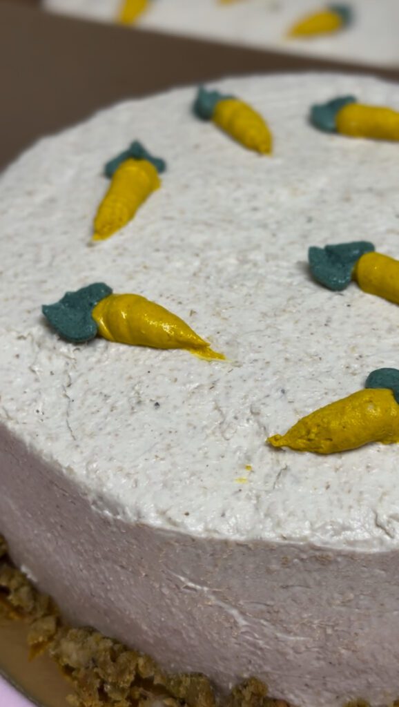 tarta de zanahoria para perros y gatos
